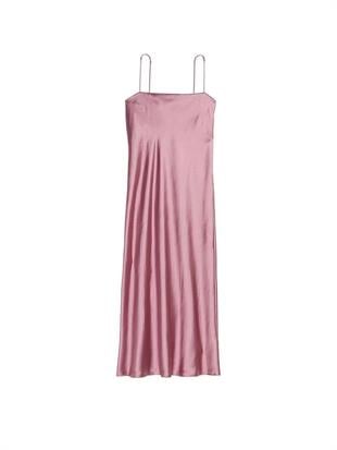 Lüks Saten Uzun Gecelik