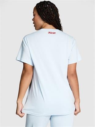 Oversize Kısa Kollu Kampüs Tişört
