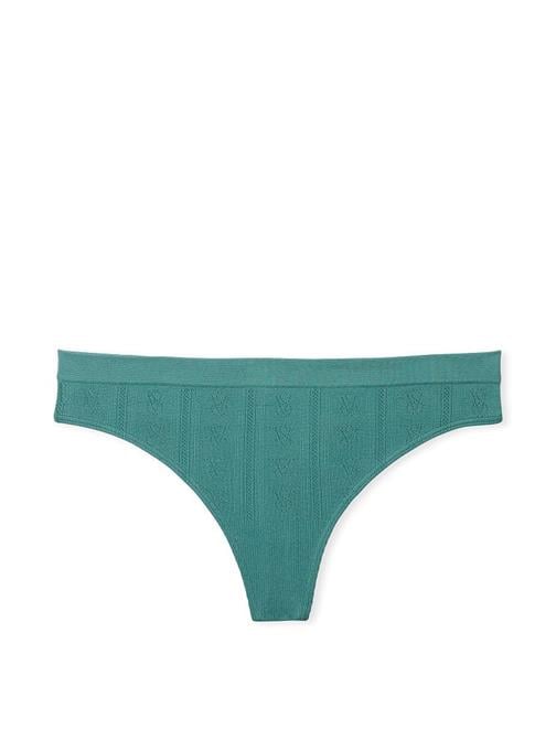 Metalik Baskılı Dantelli Tanga