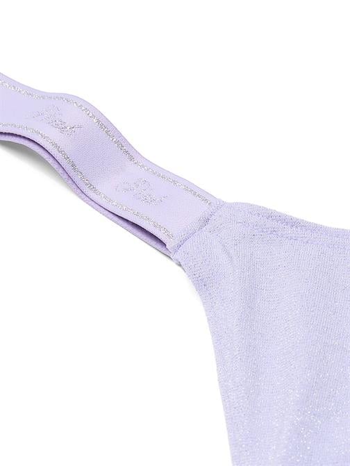 Mikro Logo Detaylı Işıltılı Tanga