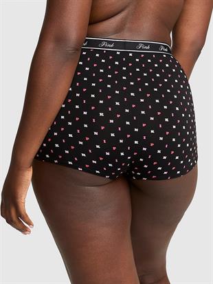 Mikro Logolu Yüksek Bel Boyshort Külot