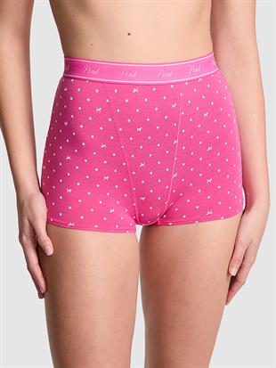 Mikro Logolu Yüksek Bel Boyshort Külot
