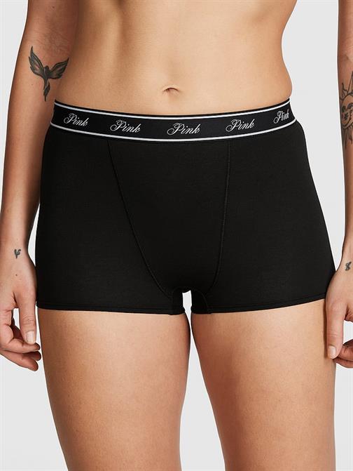 Mikro Logolu Yüksek Bel Boyshort Külot