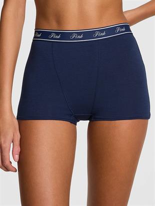 Mikro Logolu Yüksek Bel Boyshort Külot