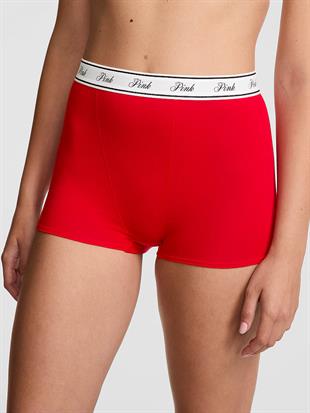 Mikro Logolu Yüksek Bel Boyshort Külot