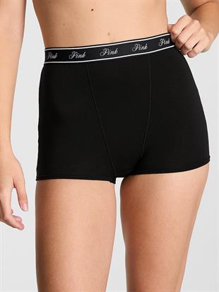 Mikro Logolu Yüksek Bel Boyshort Külot