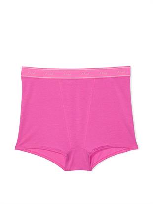 Mikro Logolu Yüksek Bel Boyshort Külot