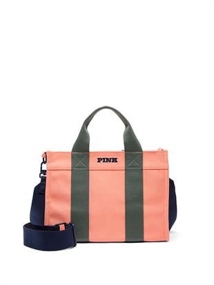 Mini Çapraz Askılı Kanvas Tote Çanta