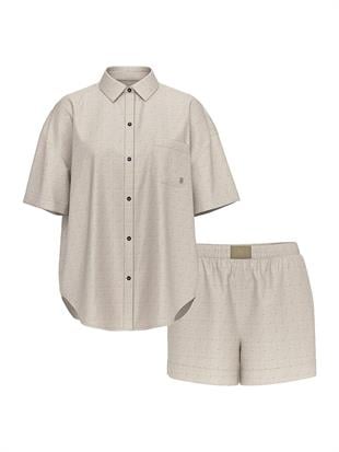 Modal Pamuklu Şortlu Pijama Takımı