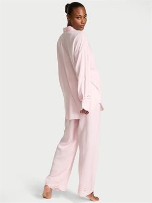 Modal Pamuklu Uzun Pijama Takımı