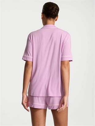 Modal Yumuşak Fiyonklu Kısa Pijama Takımı