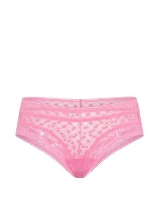 Noktalı Geometrik Dantelli Cheeky Külot
