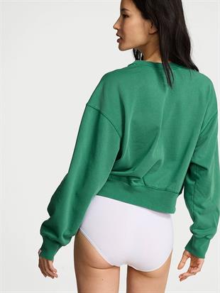 Obsessed Yuvarlak Yaka Crop Sweatshirt