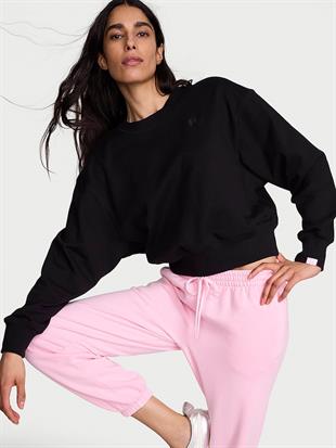 Obsessed Yuvarlak Yaka Crop Sweatshirt