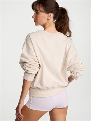 Obsessed Yuvarlak Yaka Crop Sweatshirt