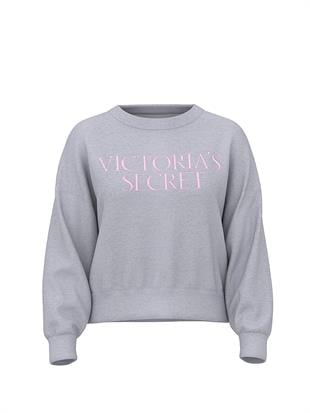 Obsessed Yuvarlak Yaka Crop Sweatshirt