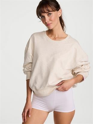 Obsessed Yuvarlak Yaka Crop Sweatshirt