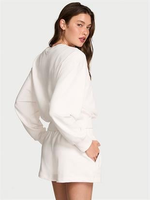 Obsessed Yuvarlak Yaka Crop Sweatshirt