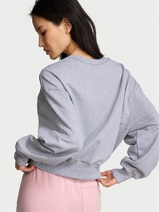 Obsessed Yuvarlak Yaka Crop Sweatshirt