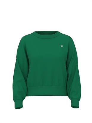 Obsessed Yuvarlak Yaka Crop Sweatshirt