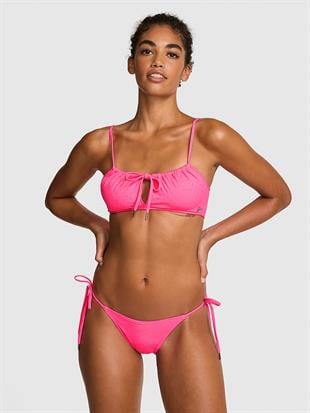 Önden Bağlamalı Dekolteli Bikini Üstü