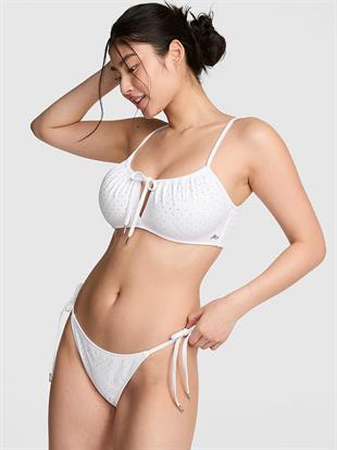 Önden Bağlamalı Dekolteli Bikini Üstü