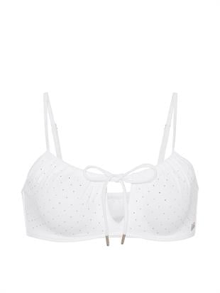 Önden Bağlamalı Dekolteli Bikini Üstü