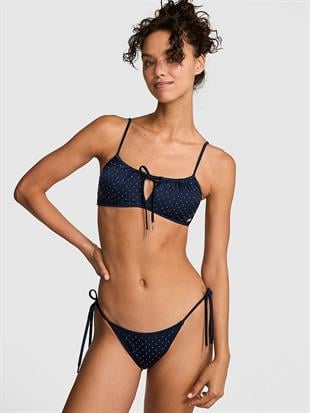 Önden Bağlamalı Dekolteli Bikini Üstü