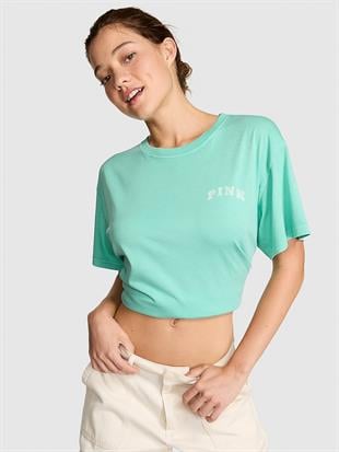 Oversize Kısa Kollu Kampüs Tişört