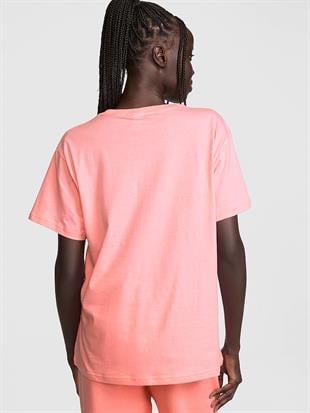 Oversize Kısa Kollu Kampüs Tişört