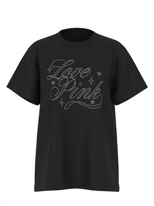 Oversize Kısa Kollu Kampüs Tişört