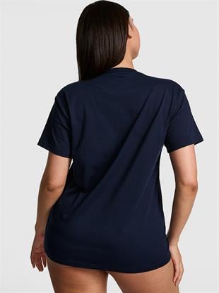 Oversize Kısa Kollu Kampüs Tişört