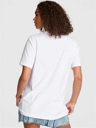 Oversize Kısa Kollu Kampüs Tişört