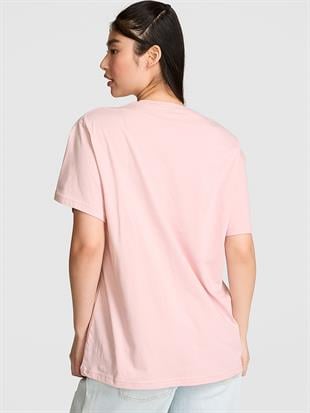 Oversize Kısa Kollu Kampüs Tişört