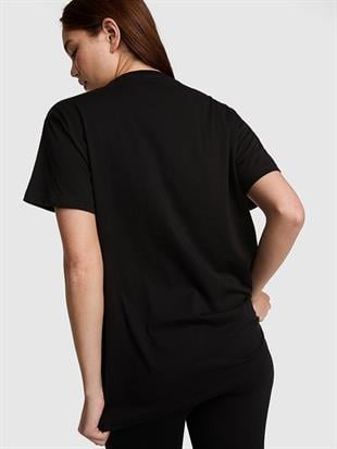Oversize Kısa Kollu Kampüs Tişört