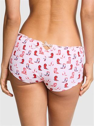 Pamuklu Arkadan Bağlamalı Boyshort Külot