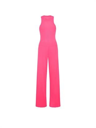 Pamuklu Çizgili Atlet ve Pijama Altı Takımı