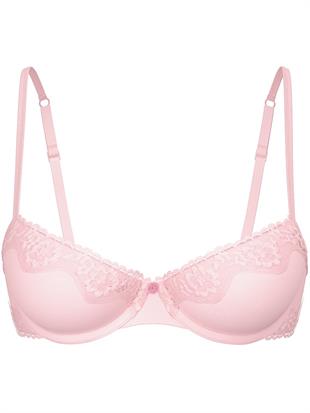 Pamuklu Çizgili Desteksiz Demi Sütyen