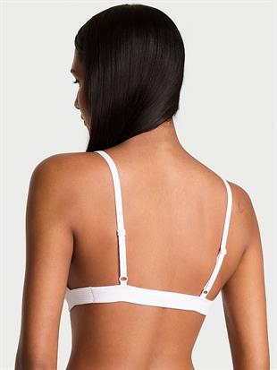 Pamuklu Çizgili Desteksiz Üçgen Bralet