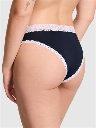 Pamuklu Dantel Detaylı Cheeky Külot