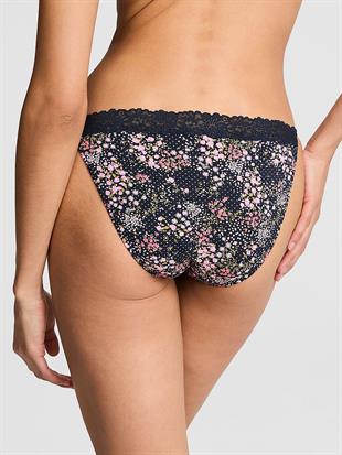 Pamuklu Dantel Kenarlı Bikini Külot