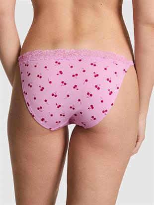 Pamuklu Dantel Kenarlı Bikini Külot