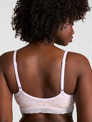 Pamuklu Dantelli Yuvarlak Yakalı Bralet
