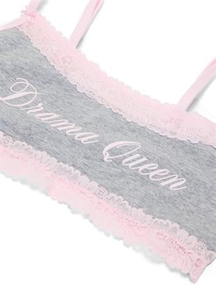 Pamuklu Dantelli Yuvarlak Yakalı Bralet