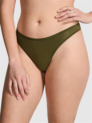 Pamuklu Derin Bacak Kesim Tanga
