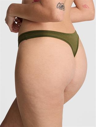 Pamuklu Derin Bacak Kesim Tanga