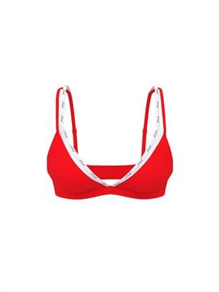 Pamuklu Logo Detaylı Askılı Üçgen Bralet