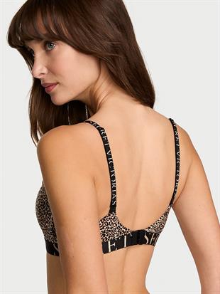 Pamuklu Logo Detaylı Hafif Dolgu Destekli Balensiz Sütyen