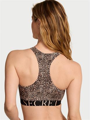 Pamuklu Logo Detaylı Halter Yaka Bralet
