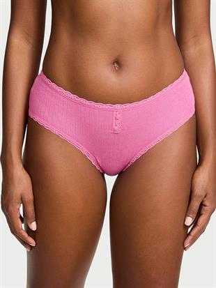 Pamuklu Pointelle Dantelli Cheeky Külot